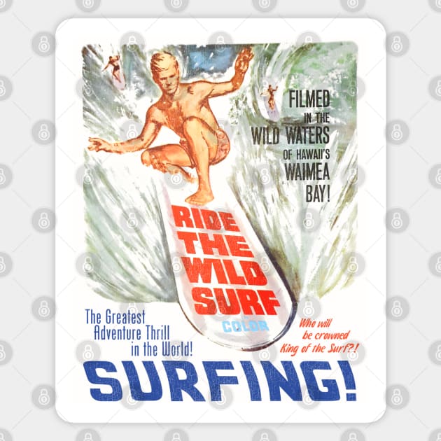 Ride the Wild Surf 1964 Magnet by darklordpug